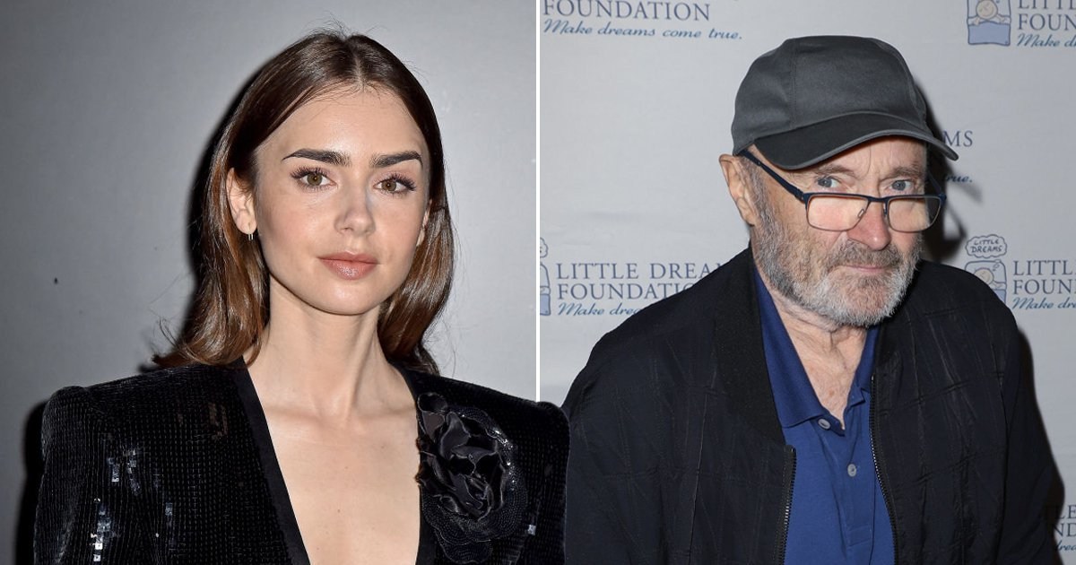 Lily Collins first realised dad Phil Collins was famous when she saw his face on a fan’s T-shirt