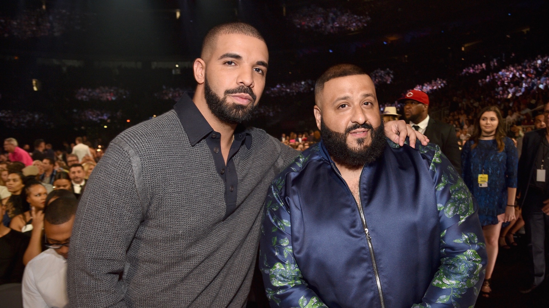 Drake Blesses DJ Khaled With Iced-Out Chain Featuring Owl and Lion