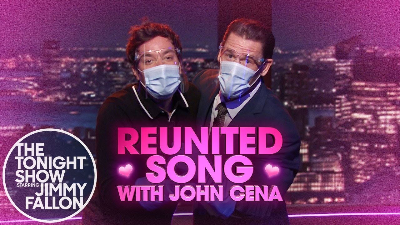John Cena and Jimmy Reunite in The Tonight Show Studio