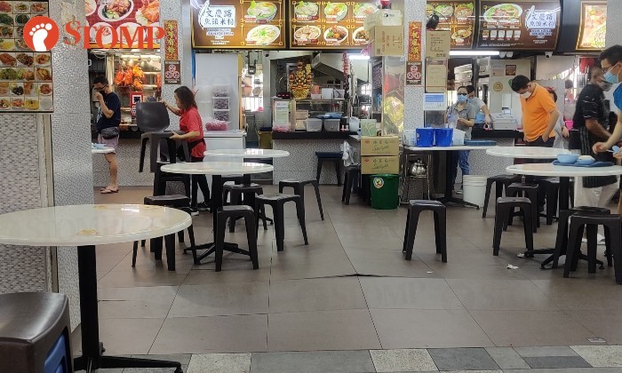 Floor tiles suddenly 'pop up' at Bedok North coffee shop during lunch time