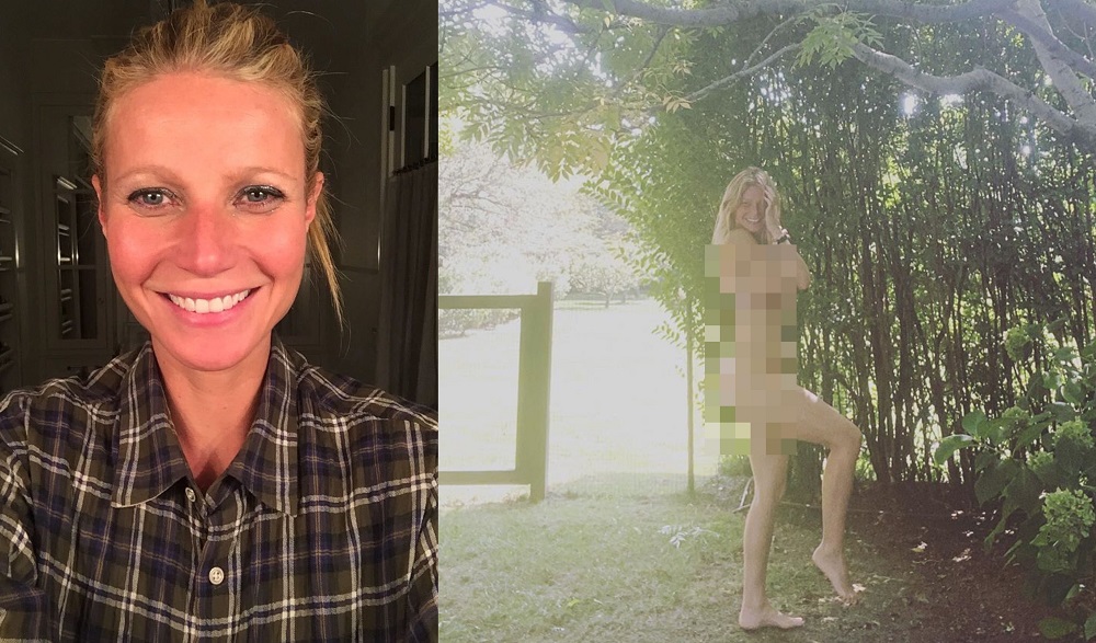 Gwyneth Paltrow celebrates turning 48 by going nude in garden photoshoot