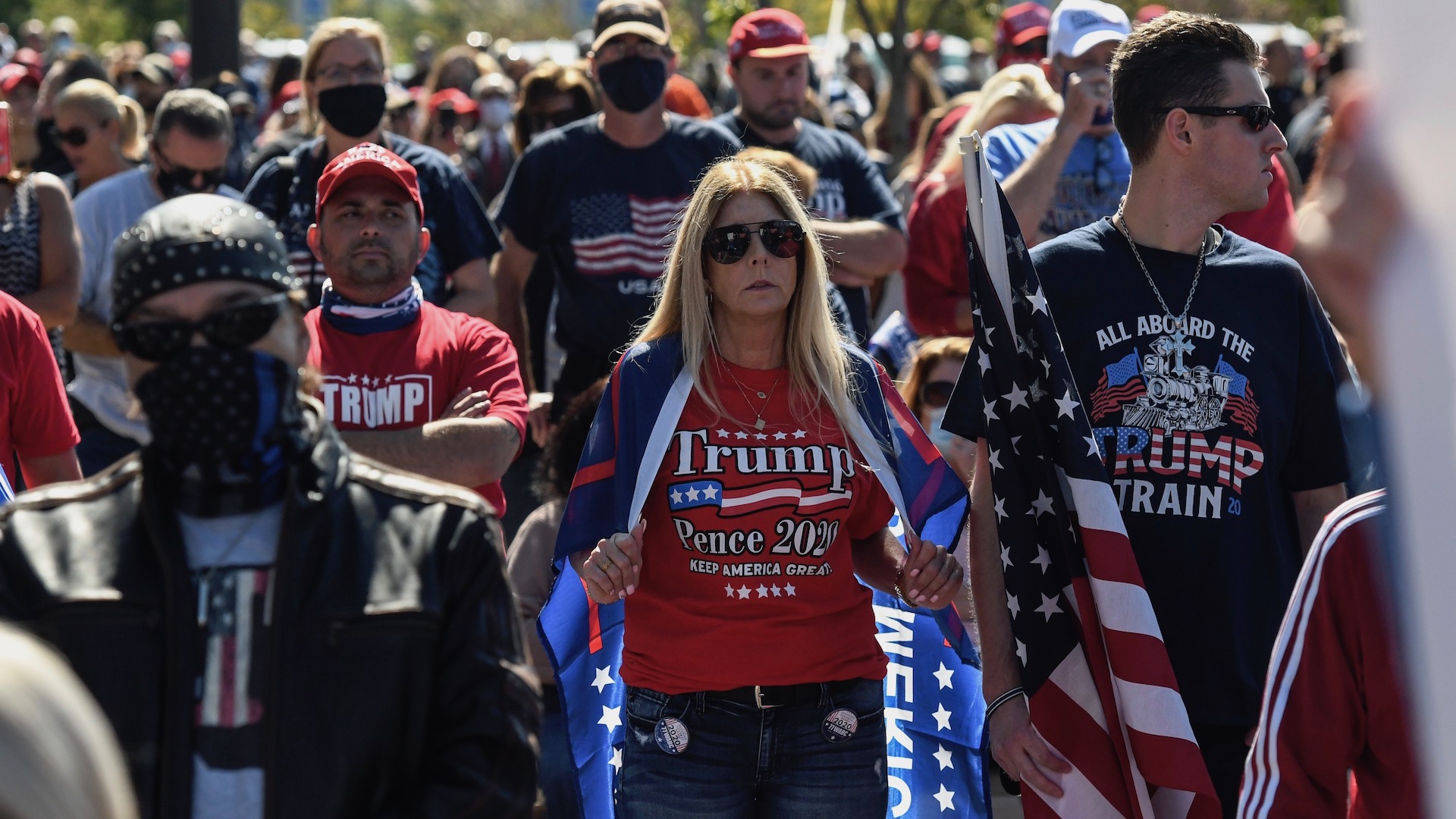 Trump Rally Draws Hundreds to Staten Island as President Remains ...