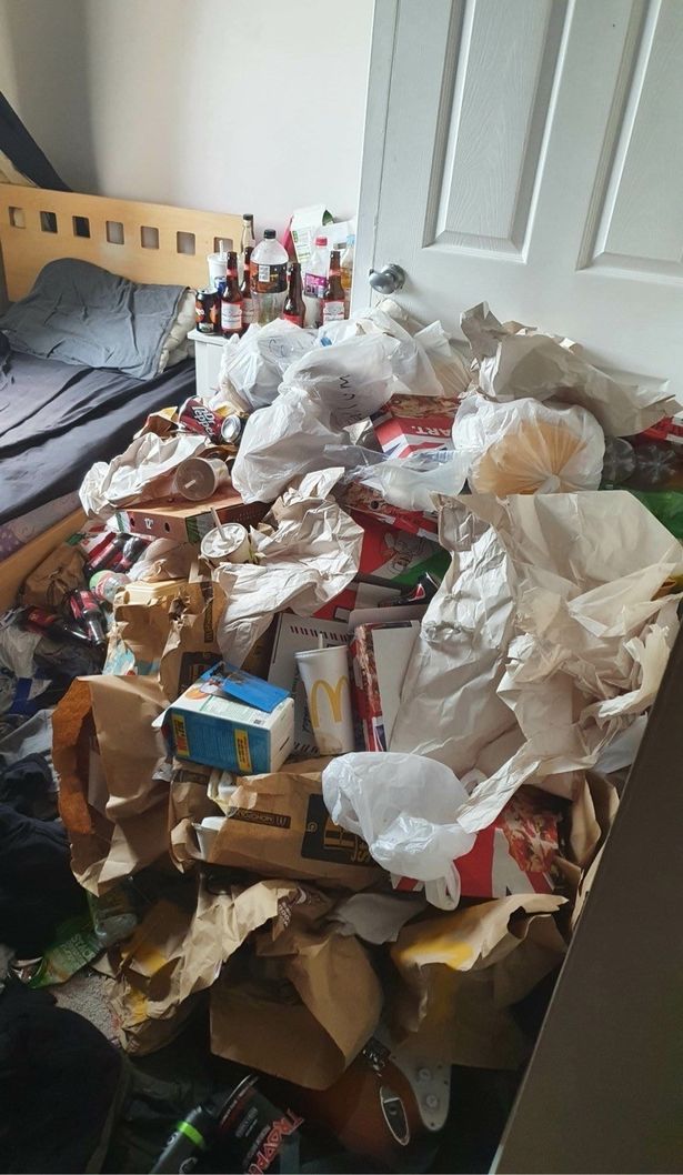 Inside UK's messiest bedrooms with fast food containers on floor and dead plants