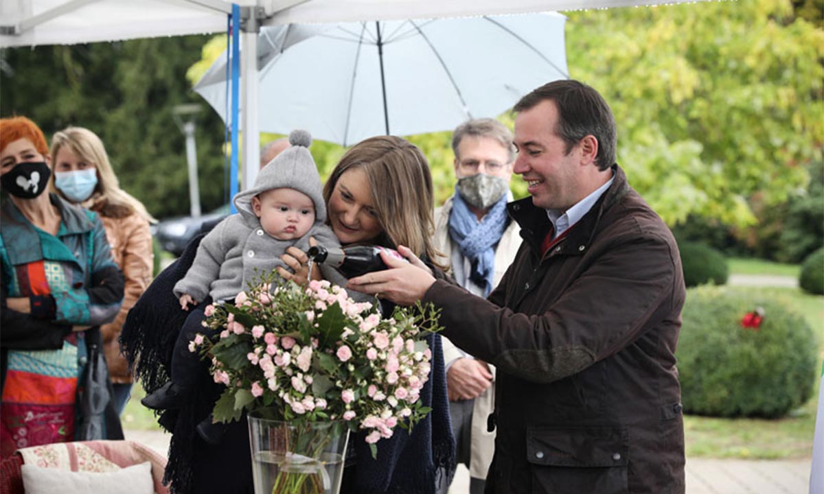 Prince Guillaume and Princess Stephanie of Luxembourg enjoy special outing with baby son 