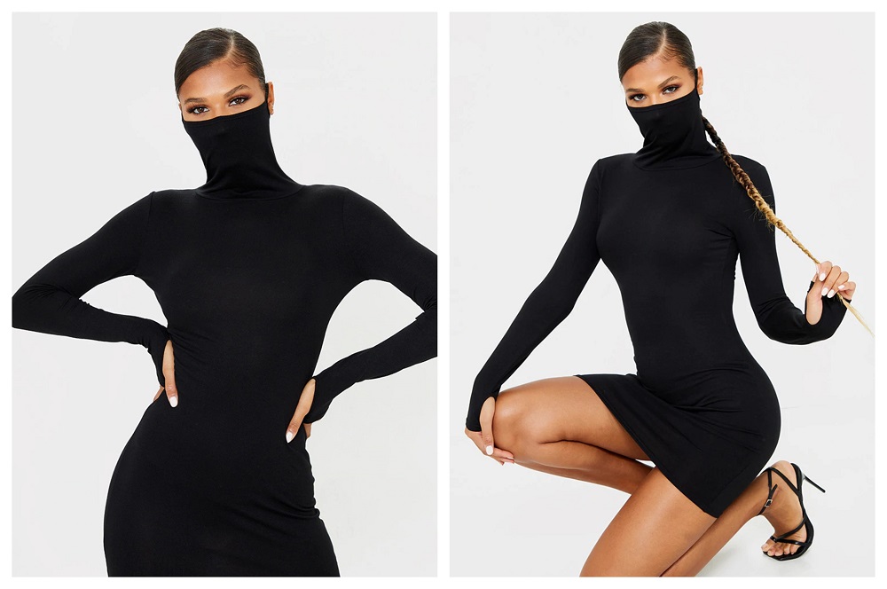 Figure-hugging RM80 turtleneck face mask dress sells out after supermodel Kate Moss’ younger sister seen in it