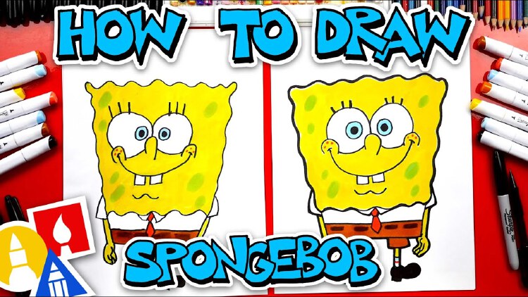 How To Draw SpongeBob SquarePants | Nestia