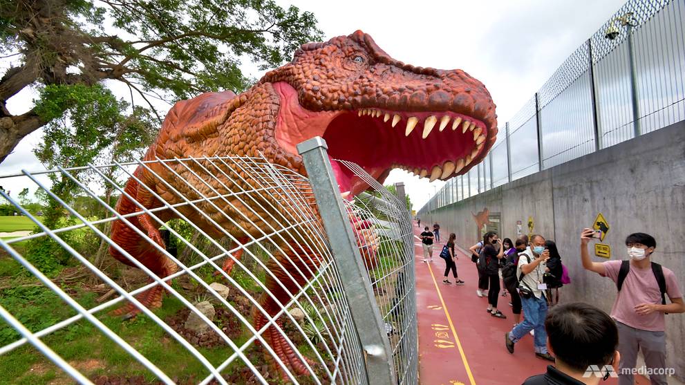 New 3.5km path linking Changi Airport and East Coast Park opens, featuring dinosaur exhibits