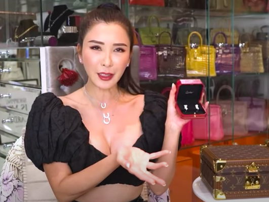 Jamie Chua introduces part of her jewellery collection, mentions some painful losses