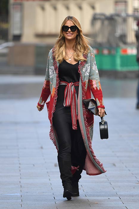 Vogue Williams's colour clashing skirt is on our wish list