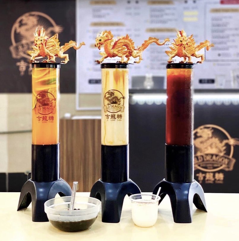 Jld dragon lets you bring 1.5L bubble tea towers home, can jio friends for boba parties