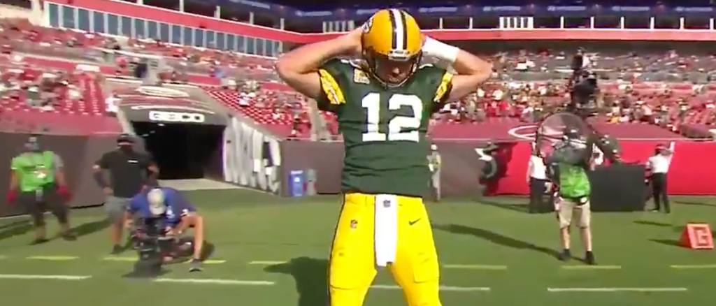 Aaron Rodgers Broke Out A ‘Key + Peele’ Celebration For A Touchdown That Didn’t Count