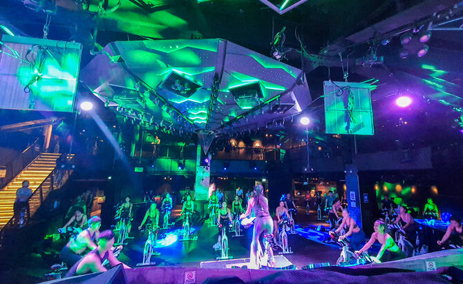 Zouk Singapore will transform into an Absolute Cycle spin studio by day and cinema club by night