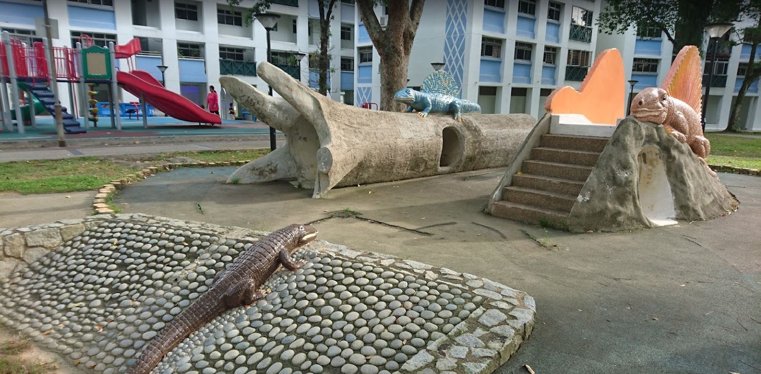 Garden in Woodlands is Singapore’s og jurassic park with dinosaur slides & sculptures