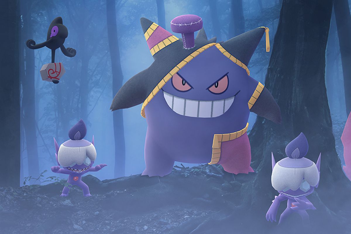 Pokémon Go’s Halloween event brings Shiny Spiritomb, Galarian Yamask, and costumed Gengar
