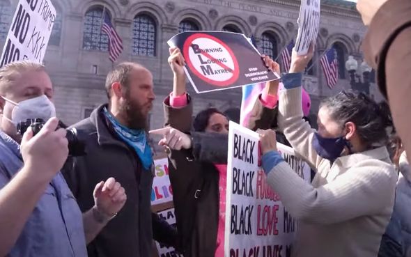 US election chaos: Anti-Trump activists burn photos of President in huge clash with police
