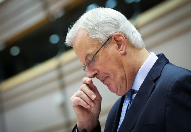 UK 'notes with interest' Barnier's comments on eu exit talks - spokesman