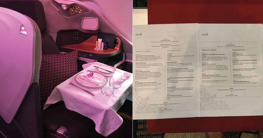 First look at menu & prices for SIA's Restaurant A380 @Changi across all cabin classes