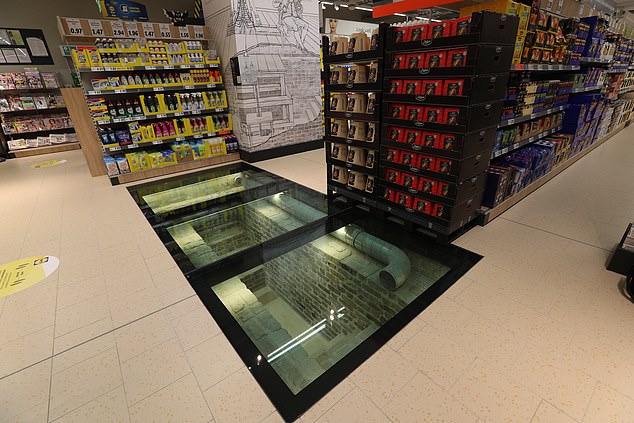 Pillage in aisle three! New Lidl built on Viking ruins in Dublin has a glass floor so shoppers can see 11th century house below