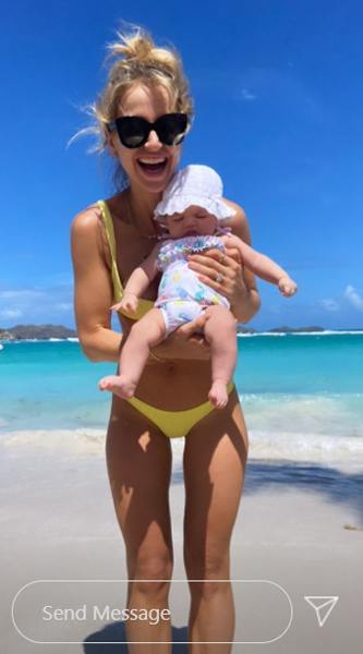 Vogue Williams' exotic holiday dampened by bad weather