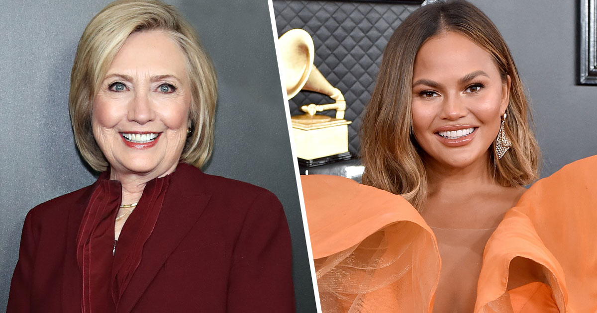 Chrissy Teigen’s Reaction To Hillary Clinton Sharing Her Essay Is Peak Chrissy Teigen
