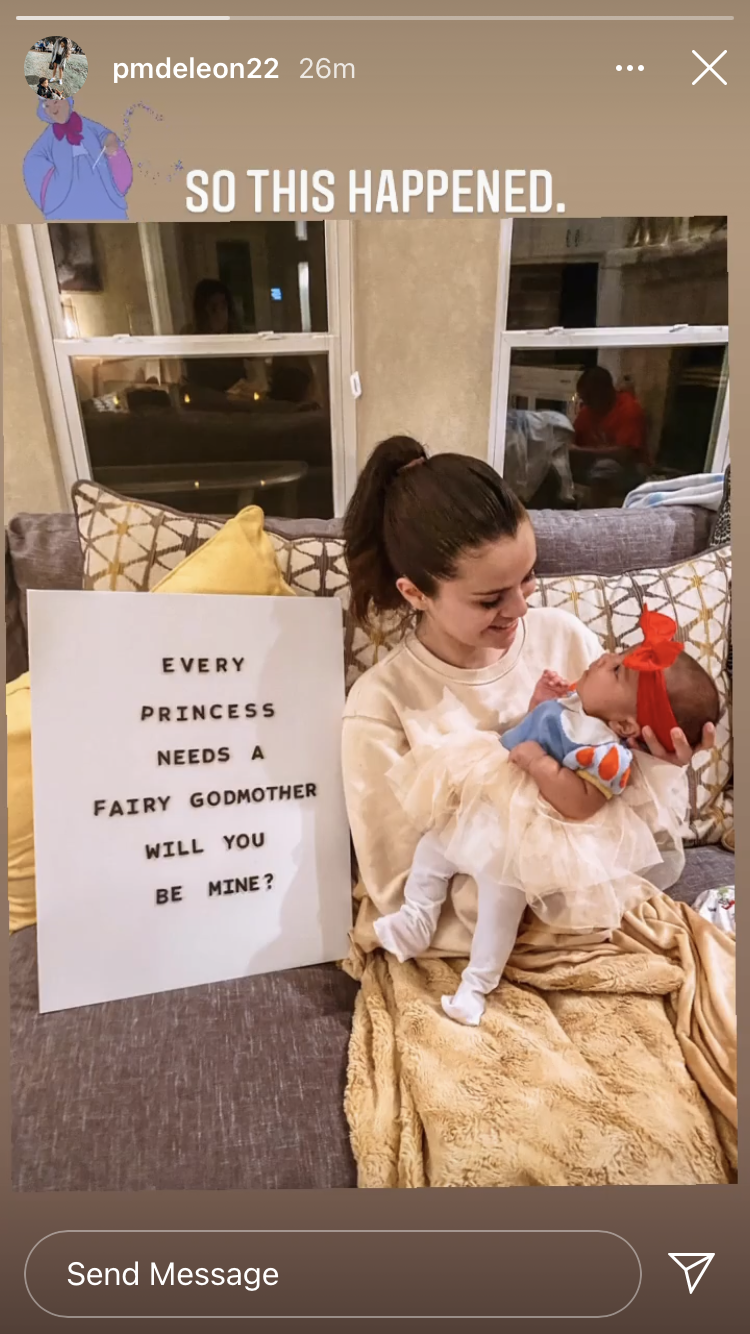 Selena Gomez Just Became Godmother to Her Cousin Priscilla's Baby Girl