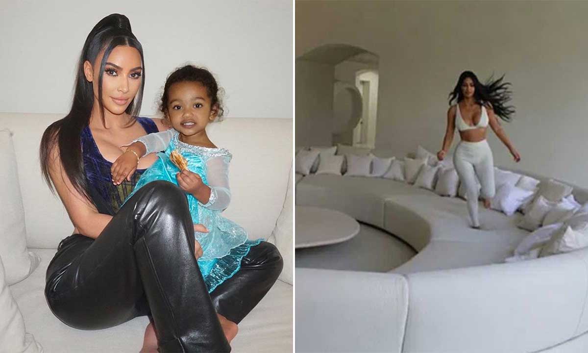 Kim Kardashian reveals outrageous living room feature at home with Kanye West