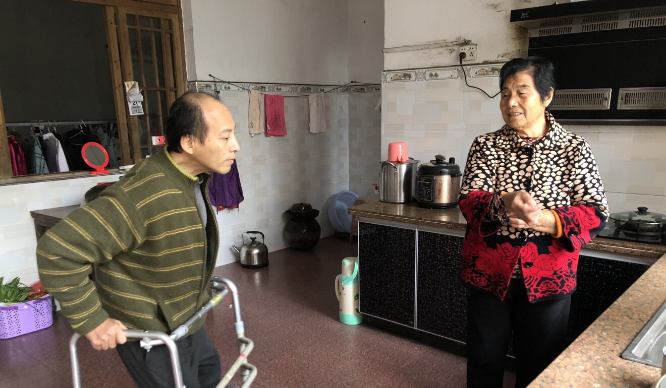 How a mother’s love saw China’s ‘folded man’ through years of pain