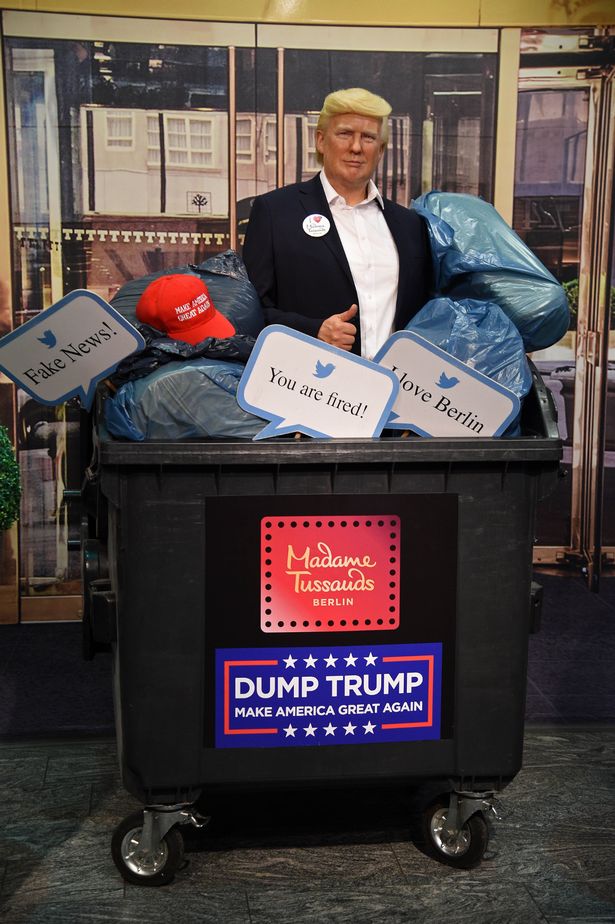 Madame Tussauds dumps Donald Trump waxwork in dustbin as re-election hopes fade