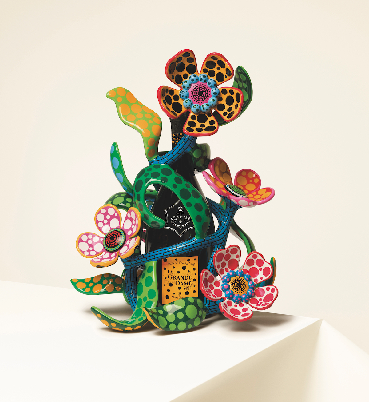 Veuve Clicquot collaborates with Yayoi Kusama on the 2012 La Grande Dame.