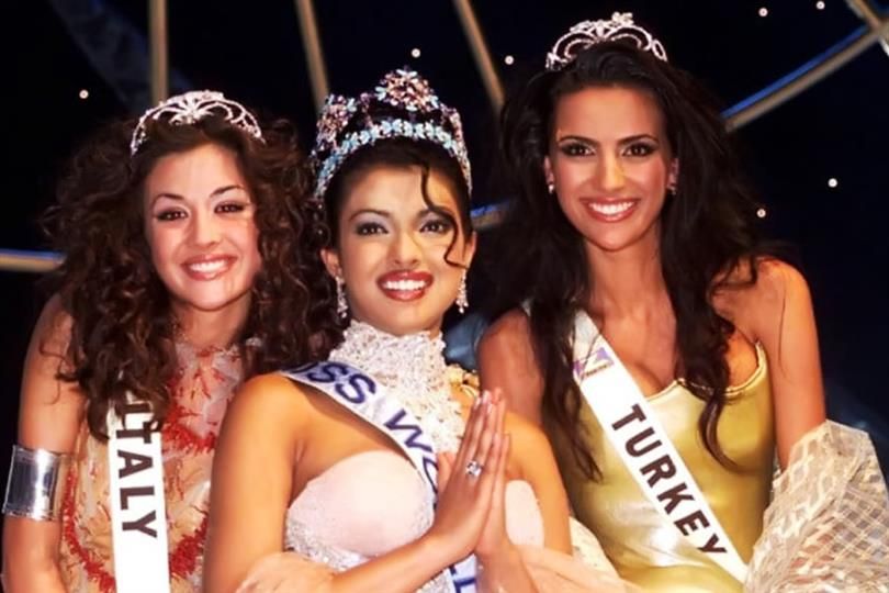 Priyanka Chopra's dress nearly came off when she was crowned Miss World 2000