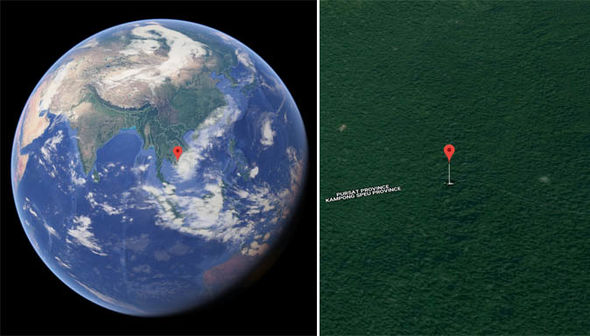 MH370 location: Is THIS Google Maps coordinate in Cambodia the crash site of MH370 flight?