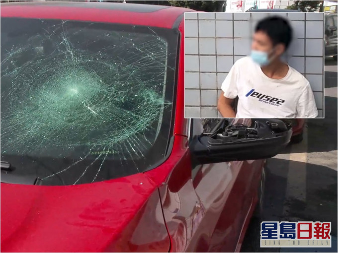 深圳男子因与家人争执 用单车砸18部车洩愤