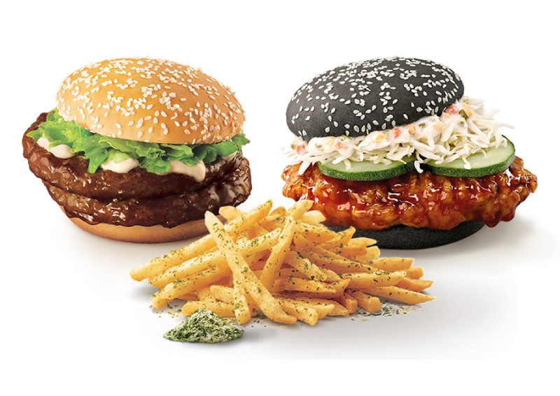 McDonald's Samurai (beef) & Ninja (chicken) burgers are back with seaweed shaker fries