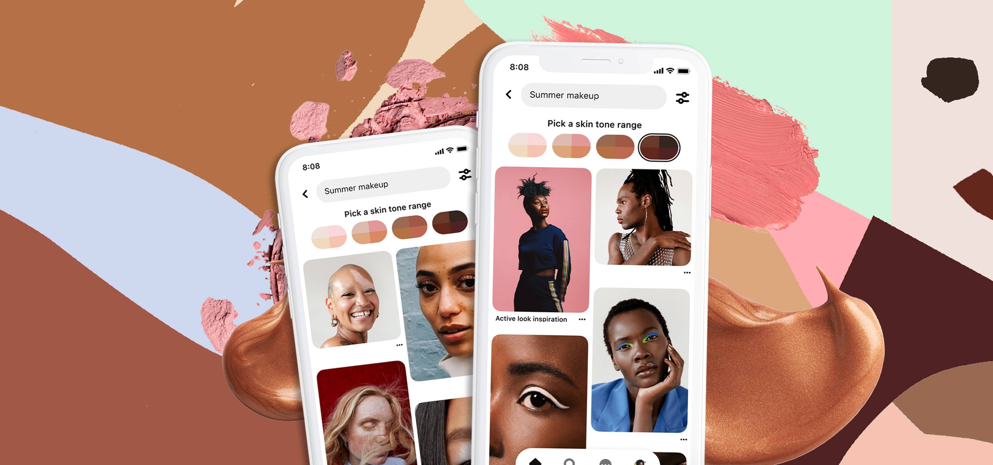 Finding beauty inspo that suits *your* complexion just got a lot easier thanks to this genius Pinterest tool