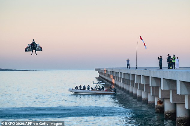 French 'jetman' Vincent Reffet known for daredevil jetpack flights over Burj Khalifa and alongside a jumbo jet is killed while training in Dubai desert