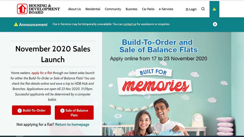 HDB faces website issues on launch day of BTO sales exercise