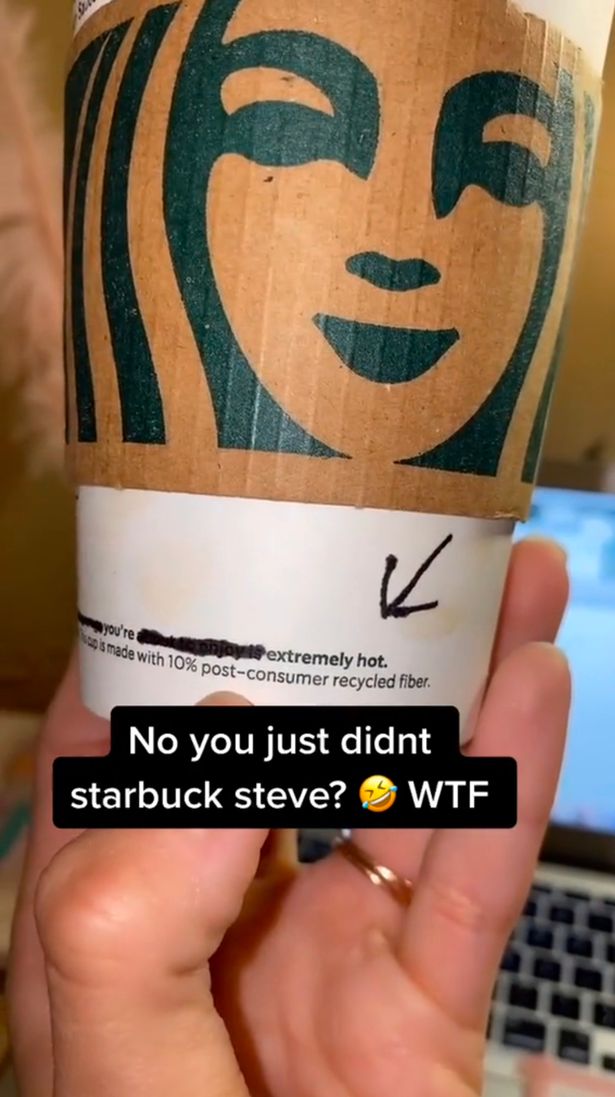 Starbucks customer finds cheeky secret message 'written on coffee cup by barista'