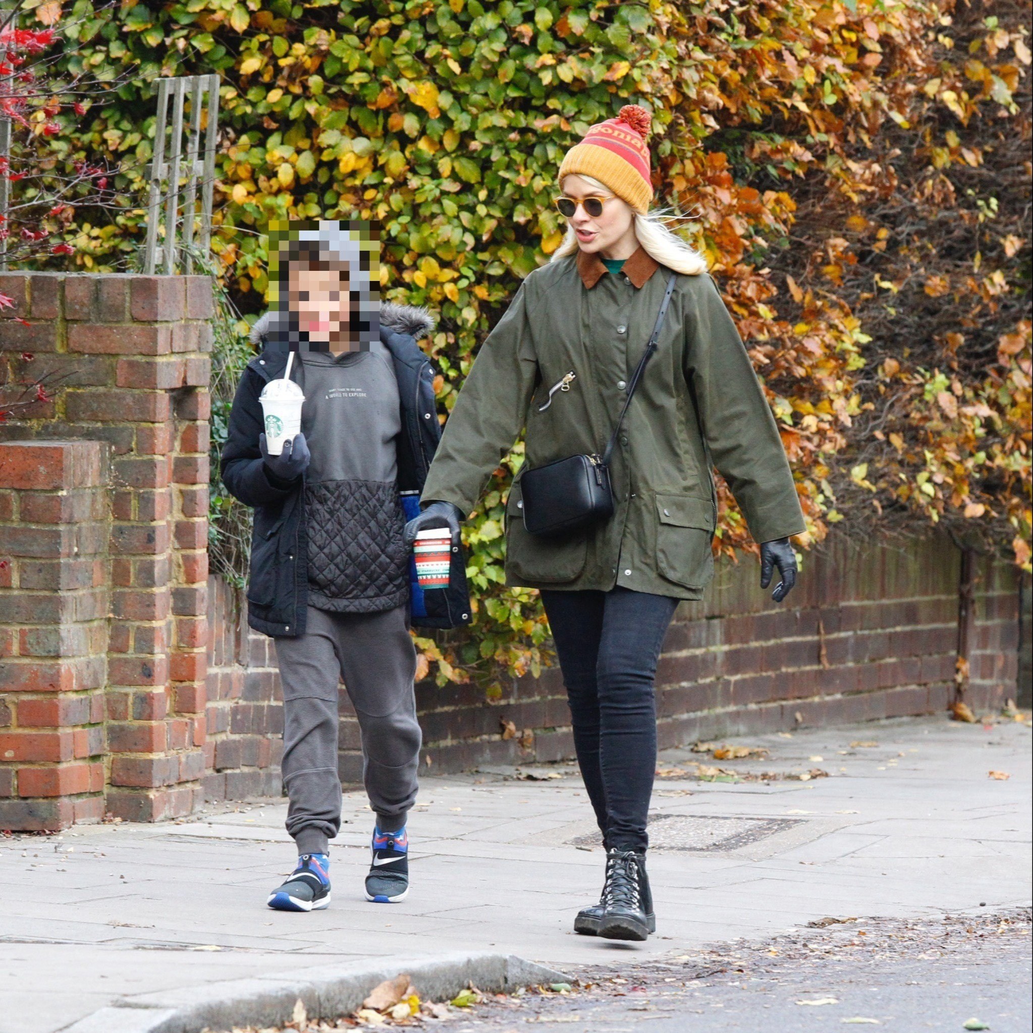 Holly Willoughby heads out with son to grab coffee after missing This Morning due to kids showing Covid-19 symptoms