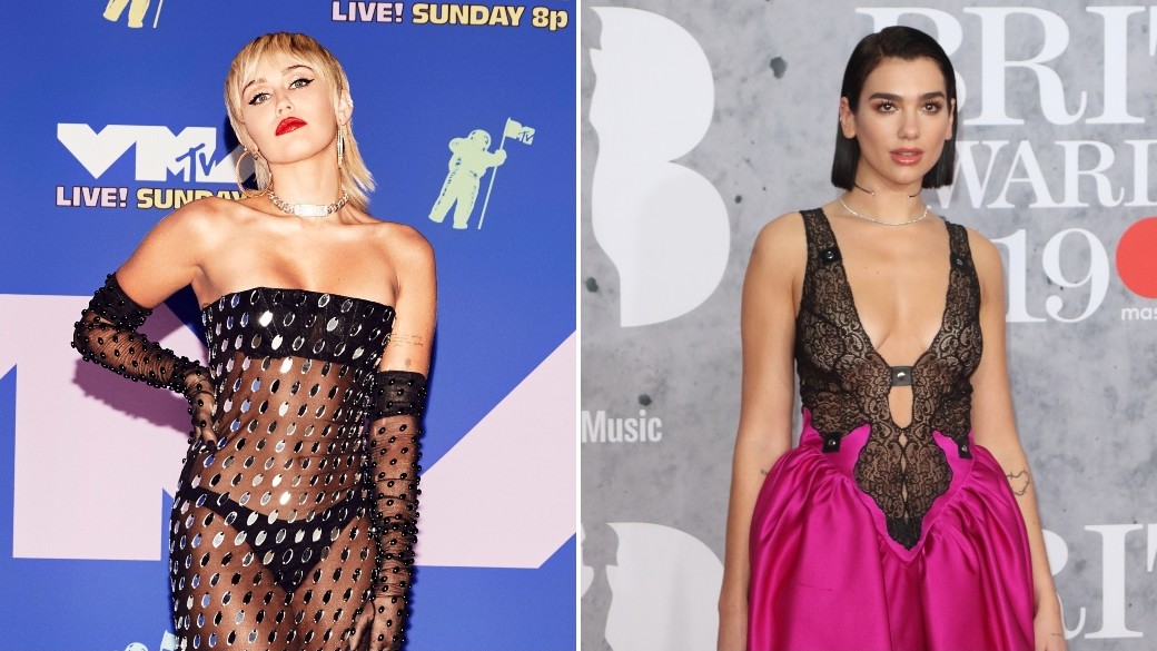 Miley Cyrus And Dua Lipa Have A Sexy ’80s Rock Party In Their New “Prisoner” Video