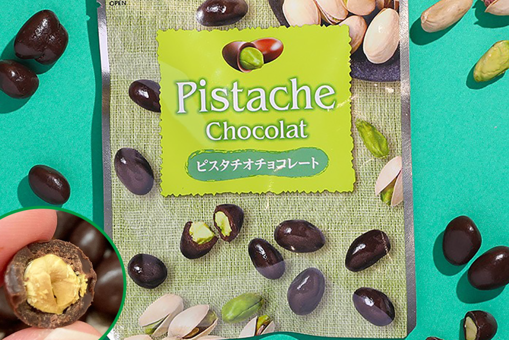 日本新出开心果零食甜品　原粒开心果朱古力／开心果雪糕／开心果布丁