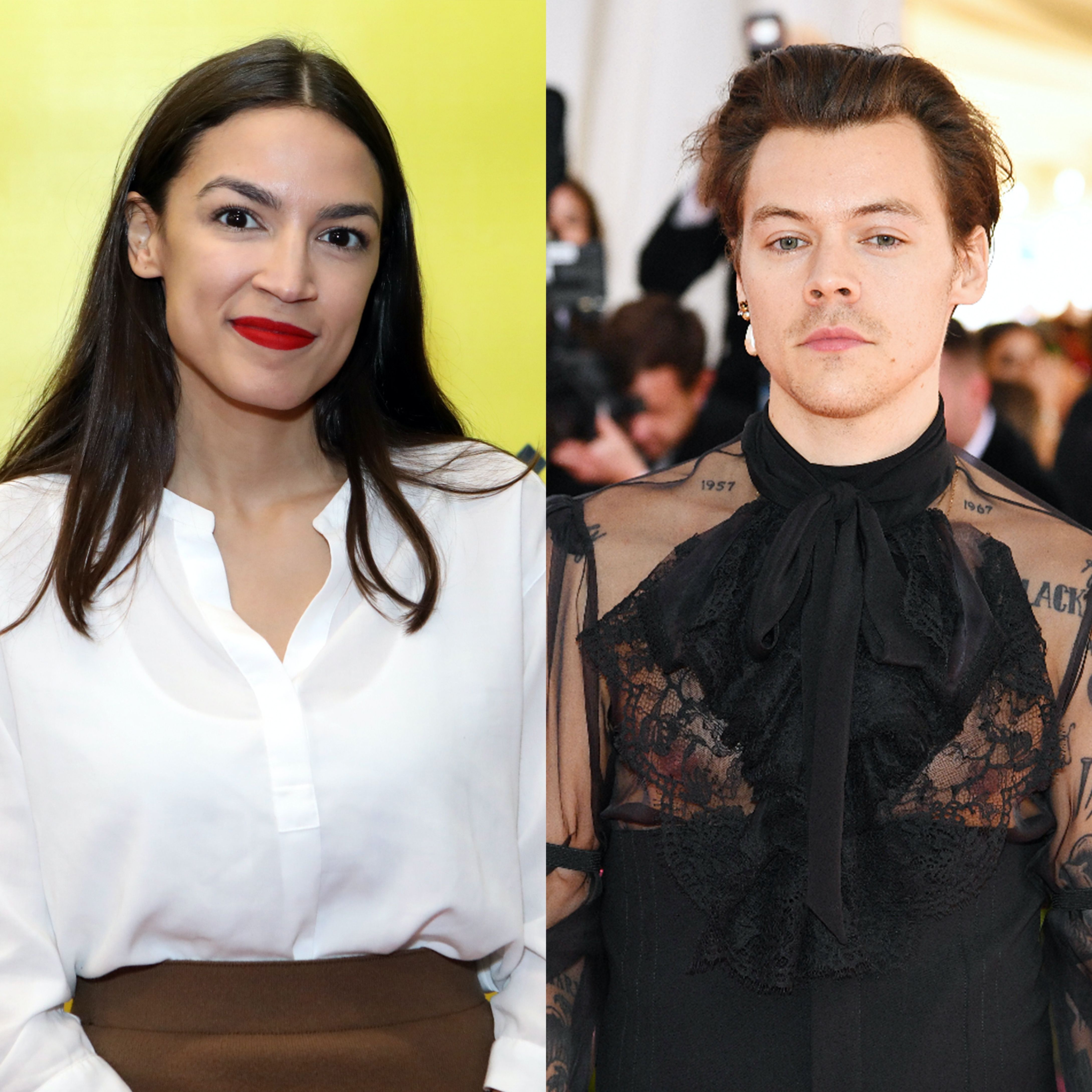 Alexandria Ocasio-Cortez Defends Harry Styles After He Was Criticized for Wearing a Dress