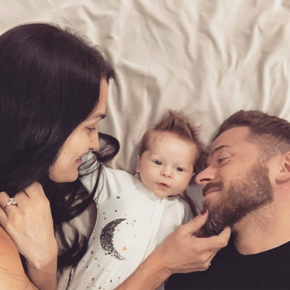 Nikki Bella's Baby Boy Matteo (and His Hair) Steals the Show in Family Christmas Card Shoot