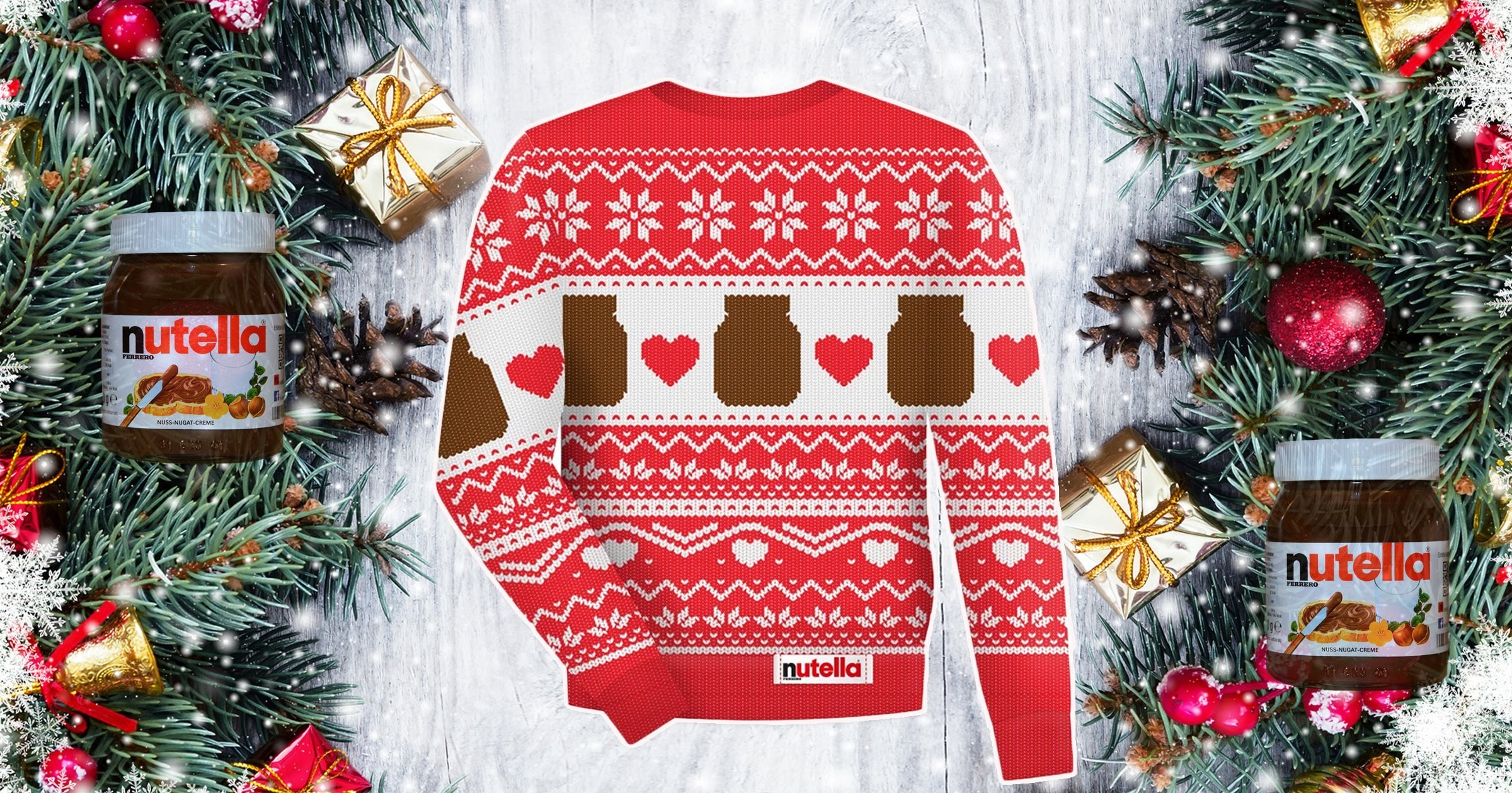 You could be in with a chance to win a Nutella Christmas jumper