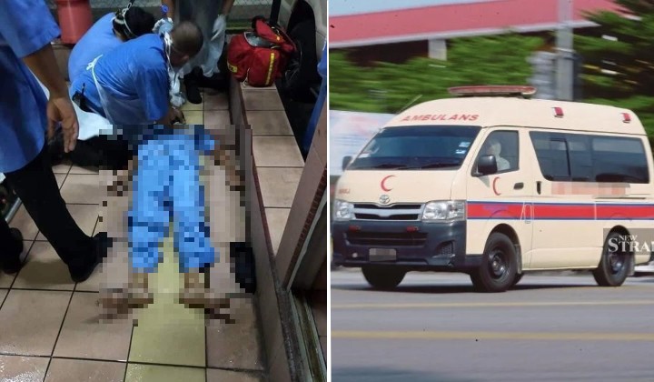 Exhausted Perak Ambulance Driver Collapses & Dies After Transporting Covid-19 Patient