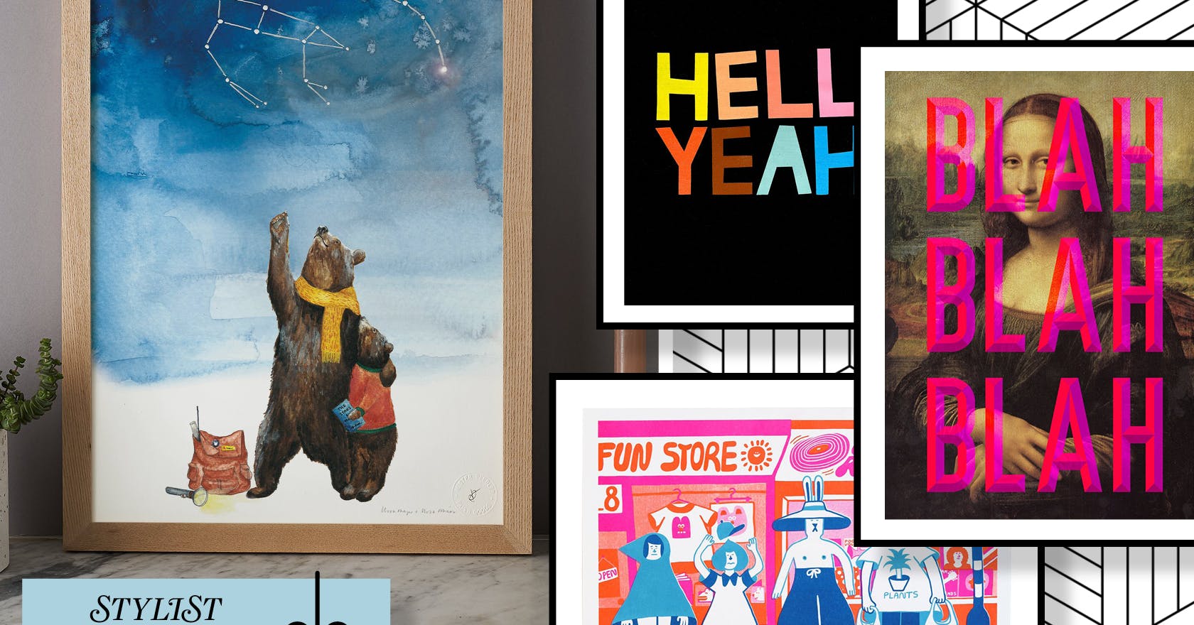 22 beautiful art prints that would make perfect Christmas gifts, to suit all styles and budgets