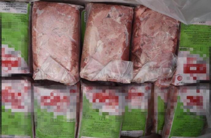 不符入口准证条件 槟扣查百万冷冻水牛肉