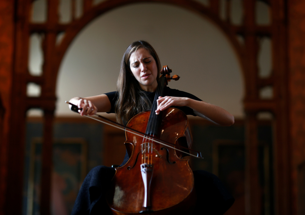 Cellist turns locked-down museums into backdrop for healing art