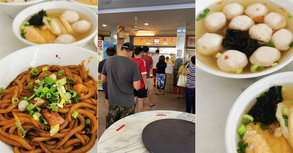 Traditional taste M'sia-style fishball noodles at Blk 158 Ang Mo Kio Ave 4 draws long queues