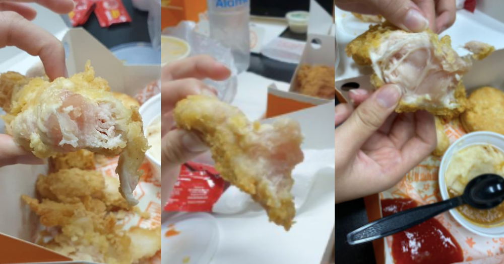 Popeyes S'pore allegedly serves customer partially raw chicken tenders