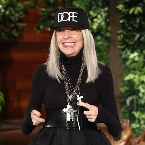Diane Keaton Gets an Early Start on Her Hot Girl Summer in Thigh-High Snakeskin Boots